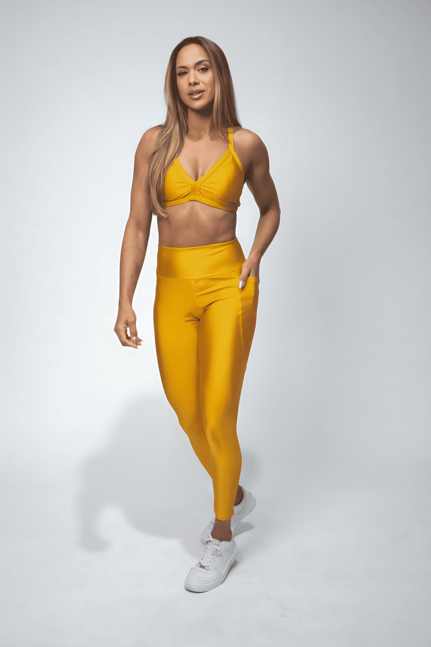 Calça Legging Power Metalizado