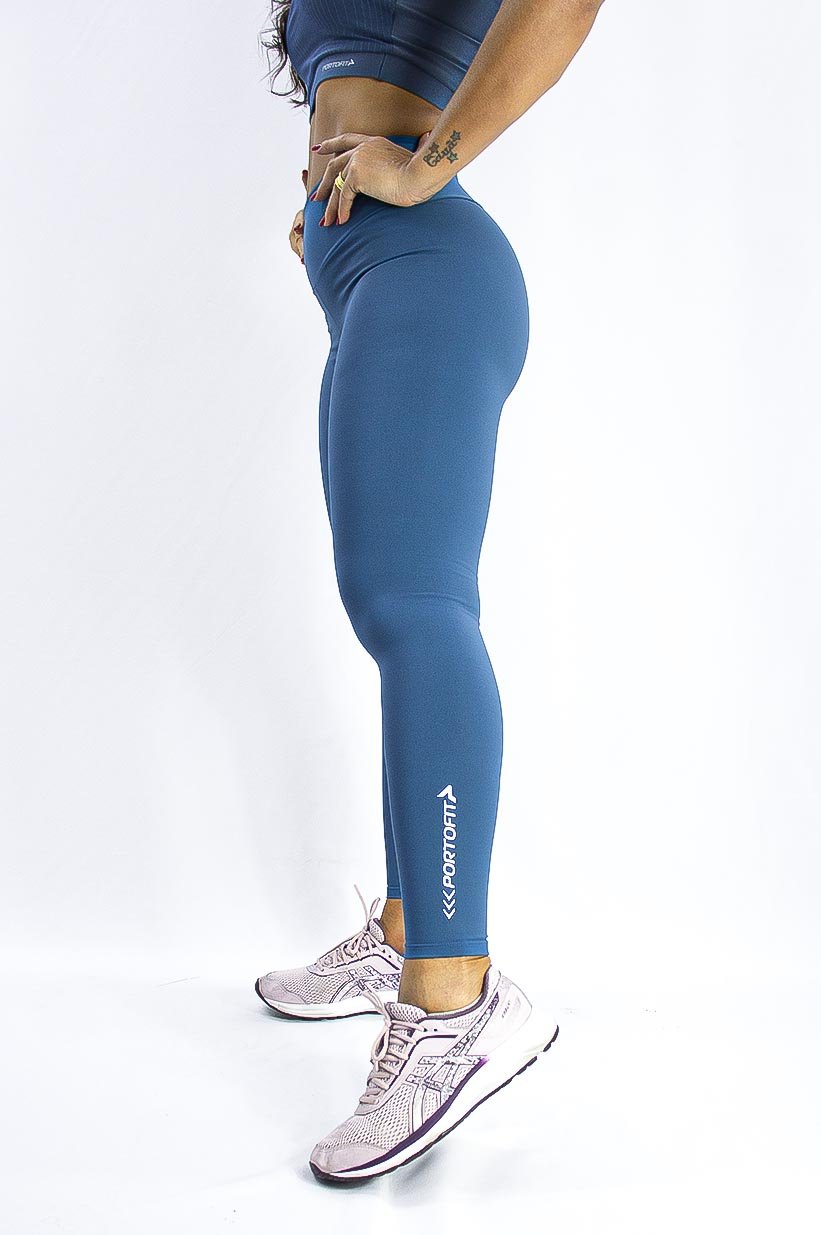 Calça Legging Basic Petróleo - PortoFit - Esportiva | Fitness | Beachwear