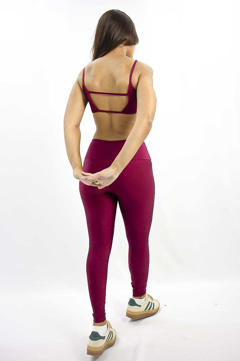 Calça Legging Basic Vinho - PortoFit - Esportiva | Fitness | Beachwear