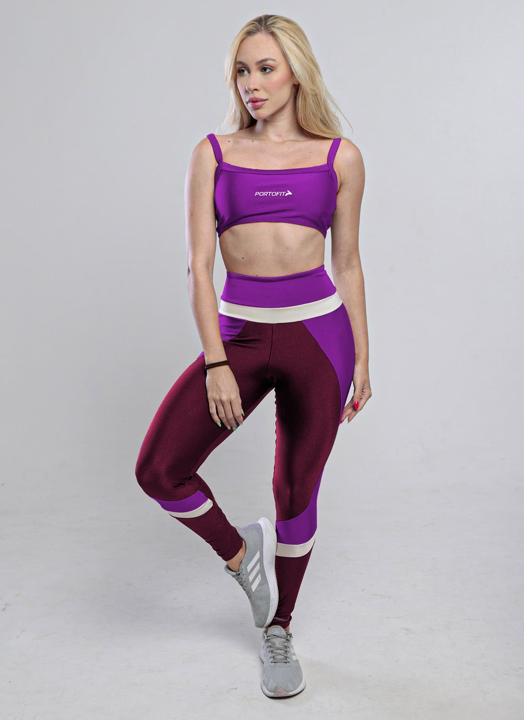 Conjunto Chalk Vinho - PortoFit - Esportiva | Fitness | Beachwear